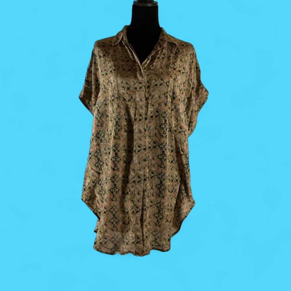 Rachel roy floral oversized shirt